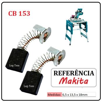 JOGO DE ESCOVA DE CARVÃO - SERRA CIRCULAR C/ BANCADA MAKITA - 194985-1 - CB 153 - LF 1000