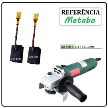 JOGO DE ESCOVA DE CARVÃO - ESMERILHADEIRA METABO - 31694063 - W 6-115