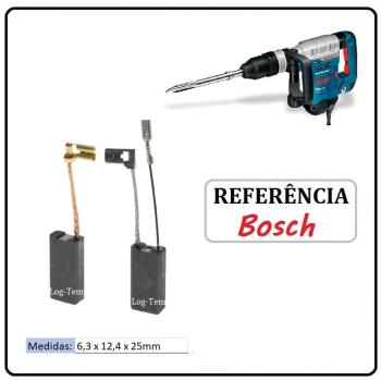JOGO DE ESCOVA DE CARVÃO - MARTELO BOSCH - 1617014144 - 11C21 - GSH 5 CE