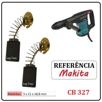 JOGO DE ESCOVA DE CARVÃO - MARTELO MAKITA - 195003-8 - CB 327 - HM 0860 C