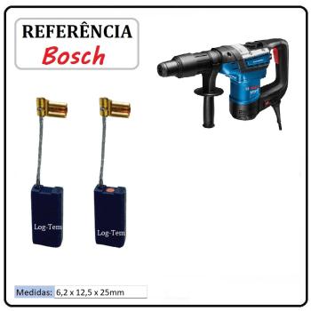 JOGO DE ESCOVA DE CARVÃO - MARTELO BOSCH - 1617014138  - 11B69 - GBH 5-40 D