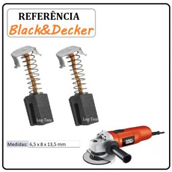 K-5-190 / JOGO DE ESCOVA DE CARVÃO - ESMERILHADEIRA BLACK & DECKER  - 5140004-47 - G 730 - ORIGINAL