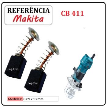 JOGO DE ESCOVA DE CARVÃO - TUPIA MAKITA -  195010-1 - CB 411 - 3710