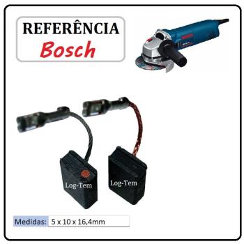 JOGO DE ESCOVA DE CARVÃO - ESMEIRLAHDEIRA BOSCH - F000611019 - 1H20 - GWS 8-115