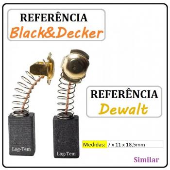 LC 50 - JOGO DE ESCOVA - SERRA MARMORE DEWALT e BLACK & DECKER - SIMILAR