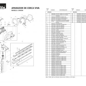 N-2-138 / 221144110 - PUNHO TUBULAR - UH 5530 - POS.B07 - ORIGINAL