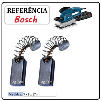 JOGO DE ESCOVA DE CARVÃO - LIXADEIRA OCILANTE BOSCH - 1607014117 - 1292.7 - GSS 230 AE