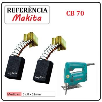 JOGO DE ESCOVA DE CARVÃO - SERRA TICO-TICO MAKITA - 194970-4 - CB 70 - 4320