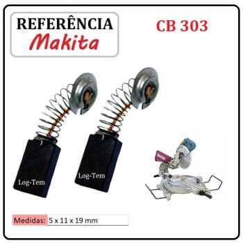 JOGO DE ESCOVA DE CARVÃO - SERRA ESQUADRILHA MAKITA - 194996-6 - CB 303 - LS 0414 L