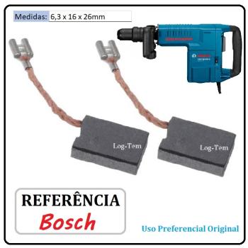 JOGO DE ESCOVA DE CARVÃO - MARTELO BOSCH - 1617014126 - 11316 - GSH 11 E - IMPORTADO