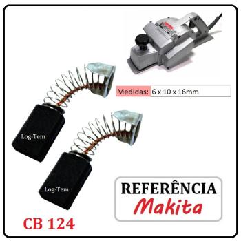 JOGO DE ESCOVA DE CARVÃO - PLAINA MAKITA - 194982-7 - CB 124 - 9900 B