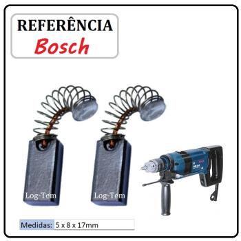 JOGO DE ESCOVA DE CARVÃO - FURADEIRA BOSCH - 1607014117 - 1184.0 - GSB 19-2