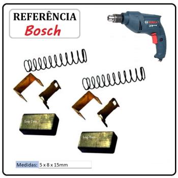 JOGO DE ESCOVA DE CARVÃO - FURADEIRA BOSCH -  2604321917 - 1139 - GBM 350