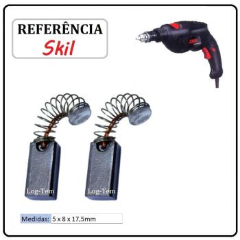 JOGO DE ESCOVA DE CARVÃO - FURADEIRA SKIL -  9618088985 - 6433