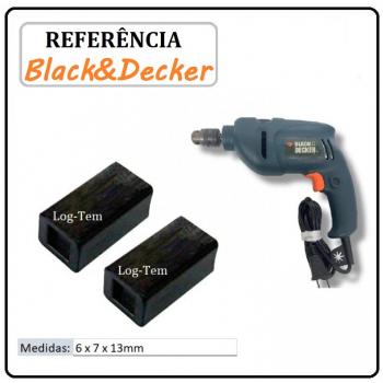 JOGO DE ESCOVA DE CARVÃO - FURADEIRA BLACK & DECKER - 832998-05 - KR 510 RE