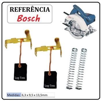 JOGO DE ESCOVA DE CARVÃO - SERRA CIRCULAR BOSCH  - 2610993156 - 1573 - GKS 7 1/4 