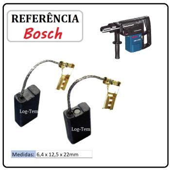 JOGO DE ESCOVA DE CARVÃO - MARTELO BOSCH - 1617014122 - 11230 - GBH 5 DCE