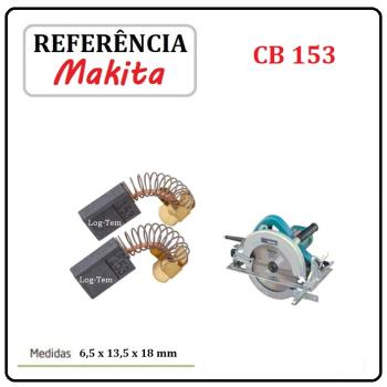 N2-1124 / JOGO DE ESCOVA DE CARVÃO - SERRA CIRCULAR MAKITA - 194985-1 - CB 153 - 5900 B - ORIGINAL