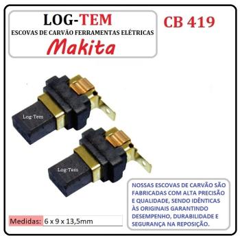 ESCOVA DE CARVÃO MAKITA - 6x9x13,5mm - C/ PORTA ESCOVA