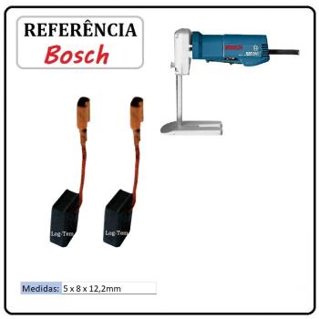 JOGO DE ESCOVA  DE CARVÃO - SERRA PARA ESPUMA BOSCH - 160701417J - 1575.1 - GSG 300