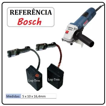 JOGO DE ESCOVA DE CARVÃO - ESMEIRLAHDEIRA BOSCH - F000611019 - 1H00 - GWS 7-115