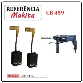 JOGO DE ESCOVA DE CARVÃO - MARTELETE MAKITA SSP - 195026-6 - CB 459 - MHR 200