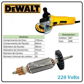 INDUZIDO / ROTOR / MOTOR 220 V - DWE 4020 B2 - POS.35