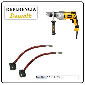 JOGO DE ESCOVA DE CARVÃO - FURADEIRA DEWALT -  N198493 - DWD 520 B2