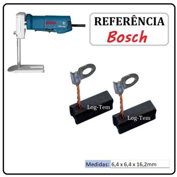 JOGO DE ESCOVA DE CARVÃO - SERRA PARA ESPUMA BOSCH - 2604320902 - 1575.1 - GSG 300