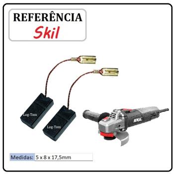 JOGO DE ESCOVA DE CARVÃO - ESMERILHADEIRA SKIL - F000611029 - 9020 AA
