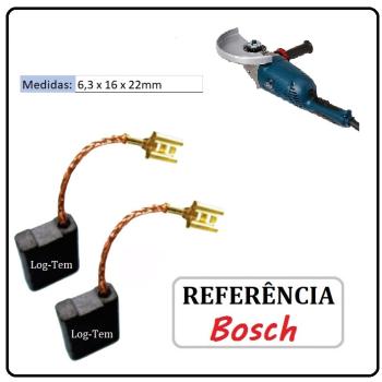 JOGO DE ESCOVA DE CARVÃO - ESMERILHADEIRA BOSCH - F000611090 - 1HA5 - GWS 26-180 bare
