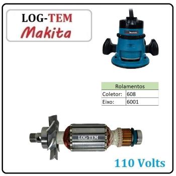 K-2-4-15 / 516001-3 - INDUZIDO / ROTOR / MOTOR - TUPIA MAKITA 110 V - 3606 - POS.12 - ORIGINAL