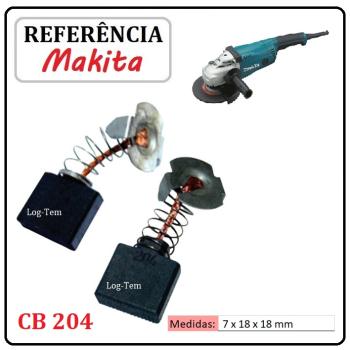JOGO DE ESCOVA DE CARVÃO - ESMERILHADEIRA MAKITA - 194992-4 - CB 204 - 9047