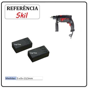 JOGO DE ESCOVA  DE CARVÃO -  FURADEIRA SKIL - 1619X07733 - 6550