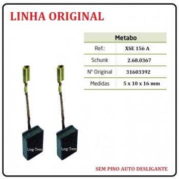 XSE 156 A - ESCOVA DE CARVÃO METABO - W 7-115 - S/PINO AUTO DESLIGANTE