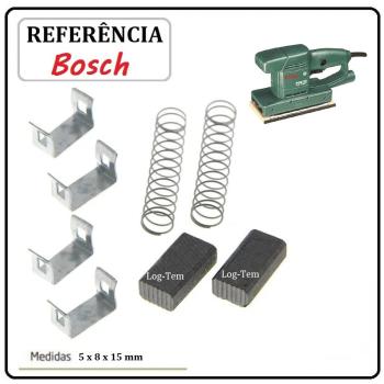 J-1-26 / 264321917 - JOG	JOGO DE ESCOVA DE CARVÃO - LIXADEIRA ORBITAL BOSCH - 2604321917 - 3289 - PSS 23 - ORIGINAL