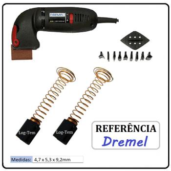 JOGO DE ESCOVA DE CARVÃO - LIXADEIRA OCILANTE DREMEL -  2610006477 - 6000