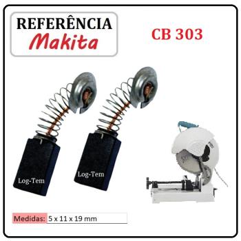 JOGO DE ESCOVA DE CARVÃO - POLICORTE MAKITA -  194996-6 - CB 303 - LC 1230