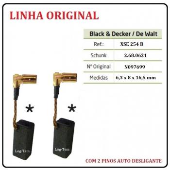 XSE 254 B - ESCOVA DE CARVÃO DEWALT - DWE 4020 - C/ 2 PINOS