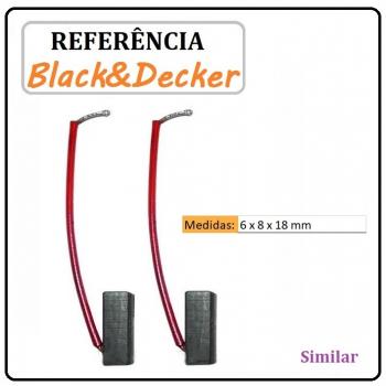 LC 46 - JOGO DE ESCOVA FURADEIRA BLACKER & DECKER - SIMILAR