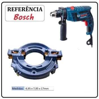 JOGO DE ESCOVA  DE CARVÃO -  FURADEIRA BOSCH - F000611030 - 1A3D - GSB 13 RE