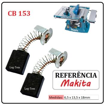 JOGO DE ESCOVA DE CARVÃO - SERRA DE BANCADA MAKITA - 194985-1 - CB 153 - MLT 100