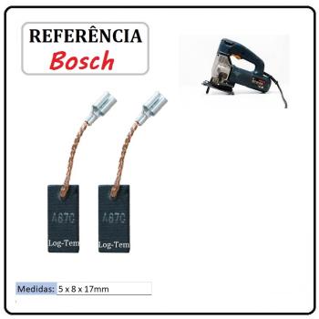 J-1-7 / JOGO DE ESCOVA  DE CARVÃO -  SERRA TICO-TICO BOSCH - 2604320912 - 1581 - GST 60 PB - ORIGINAL