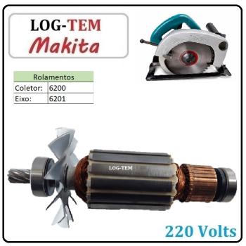 K-2-2-5 / 513369-0 - INDUZIDO / ROTOR / MOTOR- SERRA CIRCULAR MAKITA 220 V - 5700 - POS.18 - ORIGINAL