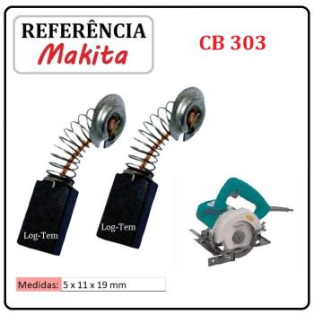 JOGO DE ESCOVA DE CARVÃO - SERRA CIRCULAR MAKITA - 194996-6 - CB 303 - 4200 NH