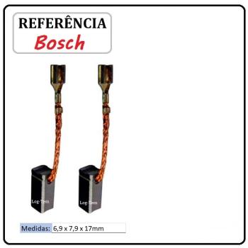 ESCOVA DE CARVÃO BOSCH - 6,9x7,9x17 mm