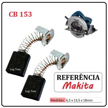 JOGO DE ESCOVA DE CARVÃO - SERRA CIRCULAR MAKITA - 194985-1 - CB 153 - 5007 F