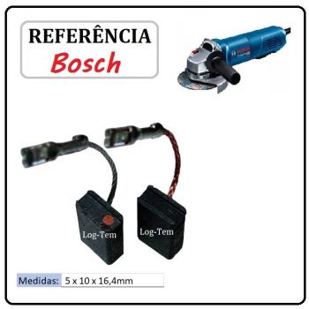 JOGO DE ESCOVA DE CARVÃO - ESMEIRLAHDEIRA BOSCH - F000611019 - 1H31 - GWS 8-115 P