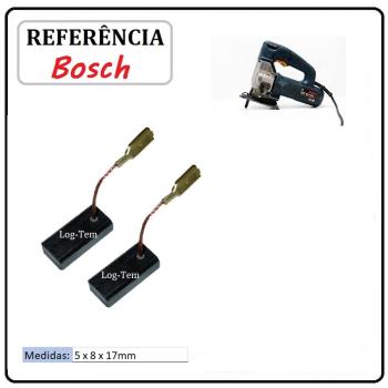 JOGO DE ESCOVA  DE CARVÃO -  SERRA TICO-TICO BOSCH - 2604320912 - 1581 - GST 60 PB