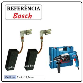 JOGO DE ESCOVA DE CARVÃO - MARTELO BOSCH - 1617000525 - 11B67 - GBH 2-28 DV